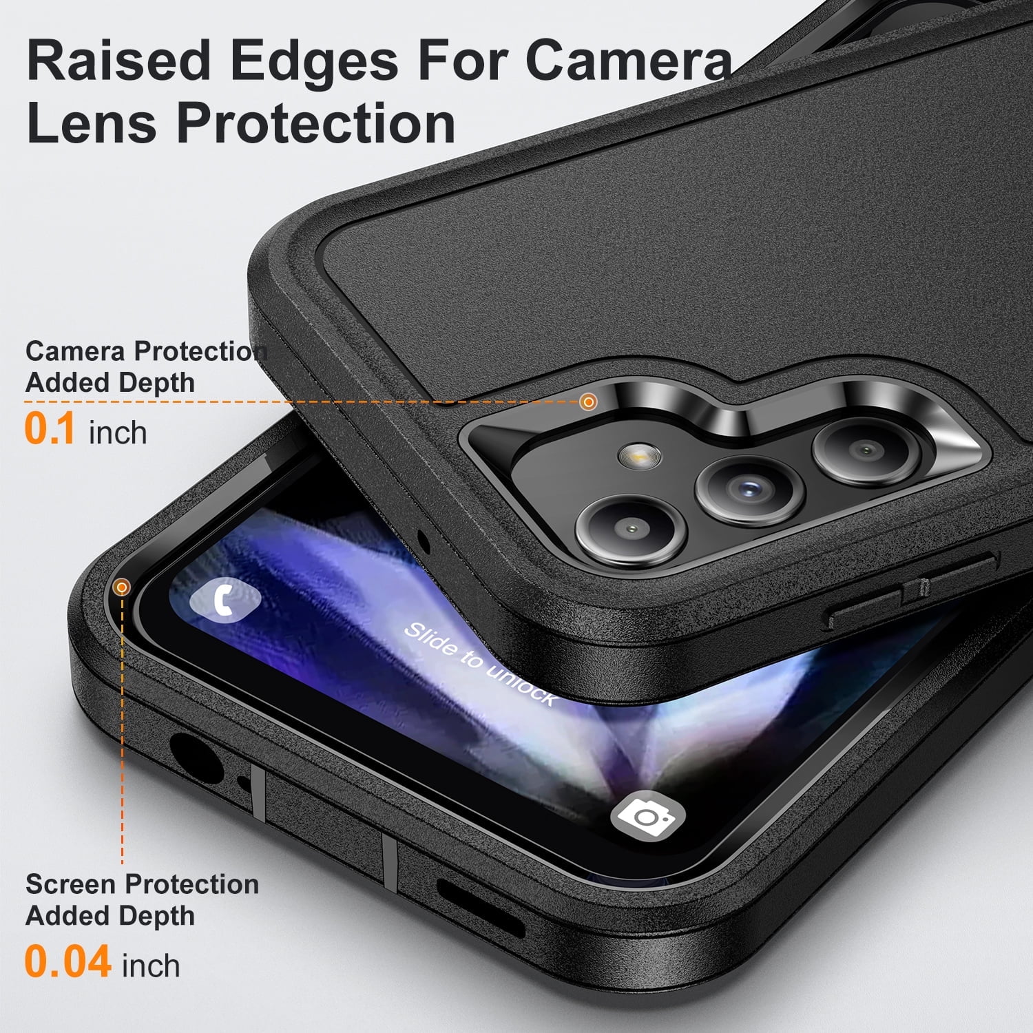 New Case for Samsung Galaxy A54 5G 6.4 inch,Heavy Duty 3 Layer Military Protection with Hidden Kickstand Shock Resistant Armor Hybrid Bumper Rugged Rubber Phone Cover,7 Color