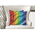 thumbnail image 4 of Ambesonne Rainbow Throw Pillow Cover 2 Pack, Pride Flag Inspired Design, 18", Multicolor, 4 of 6