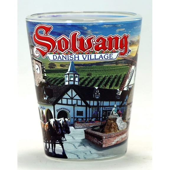 Solvang Danish Village California Photo Shot Glass