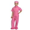 Dress Up America Pink Children Doctor Scrubs Toddler Costume Kids Doctor Scrubs Pretend Play Outfit