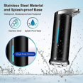 thumbnail image 2 of Stainless Steel Automatic Soap Dispenser, Touchless Sanitizer Dispenser with Infrared Sensor, Adjustable Switch and Waterproof Base (Black Battery), 2 of 3