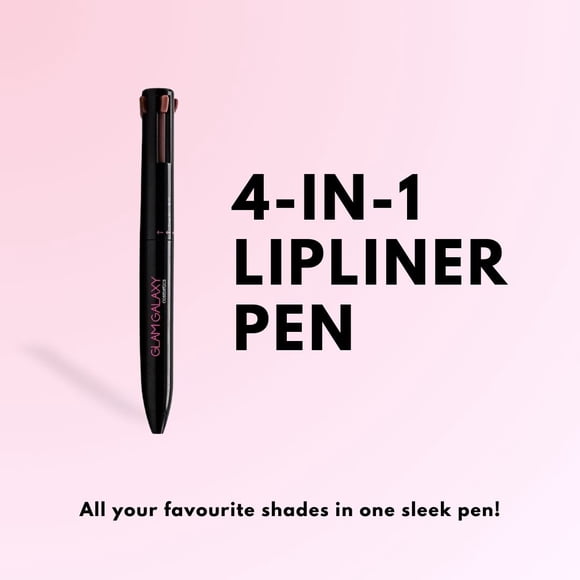 4-in-1 Lipliner Pen Pink, Red, Nude, Purple
