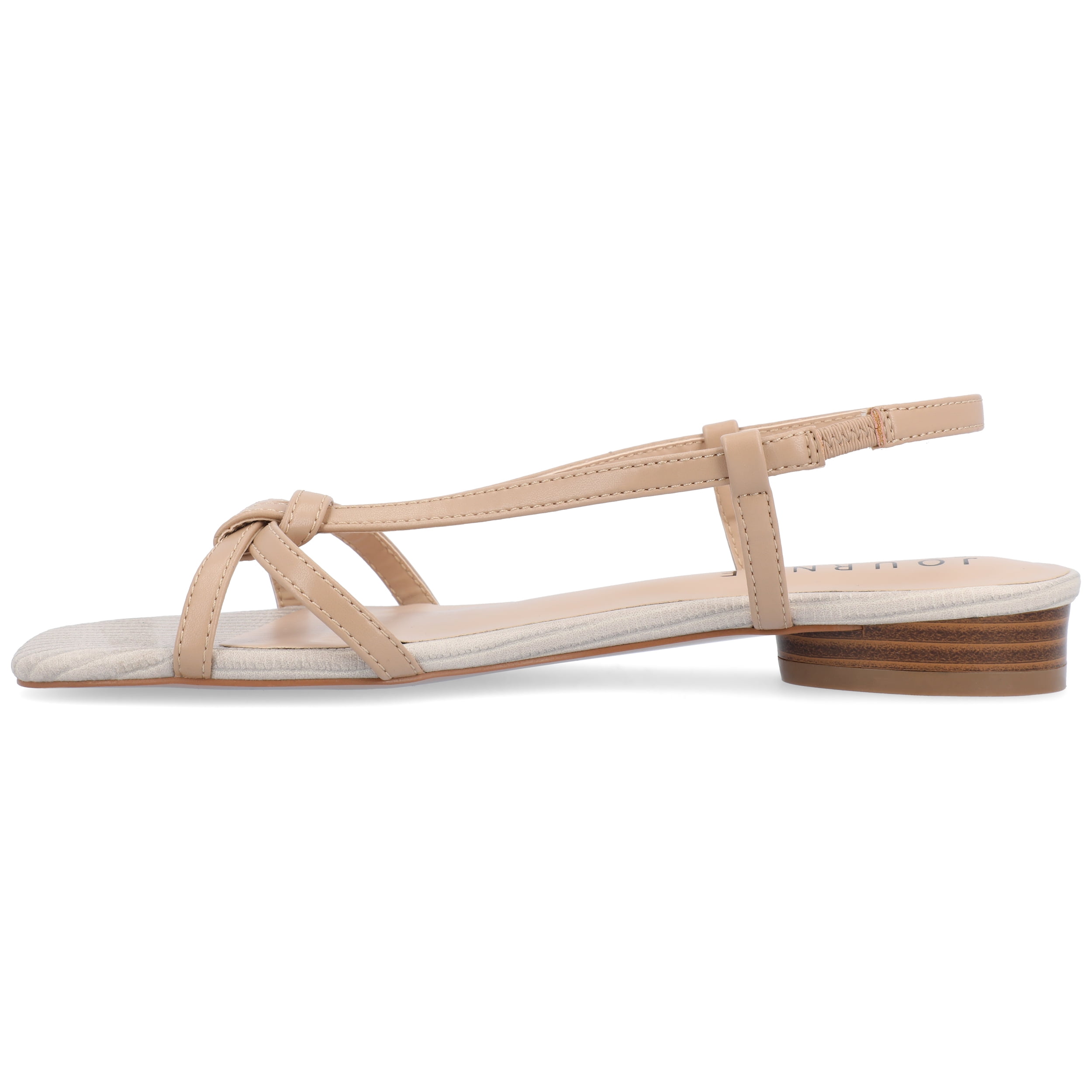 Journee Womens Bridget Sling Back Flat Sandals