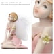 thumbnail image 3 of Flower Fairy Statue Angel Ornaments, Synthetic Resin Fairy Sitting Statue with Wings, Home Desktop Garden Decor, 3 of 5