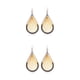thumbnail image 4 of Pendientes de gota de agua Qarigey 2 uds Moda Simple Mujer Amarillo 2piezas, 4 of 6