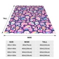 thumbnail image 3 of Bixox Fleece Blanket cartoon rainbow Skull Pattern Super Soft Double-Sided Microfiber Flannel Blanket for Sofa, Bed, Couch,Suitable for All Seasons - 60"x50", 3 of 5