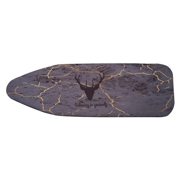 Funda para tabla de planchar con borde elástico (marrón ciervo), resistente a quemaduras y manchas mi