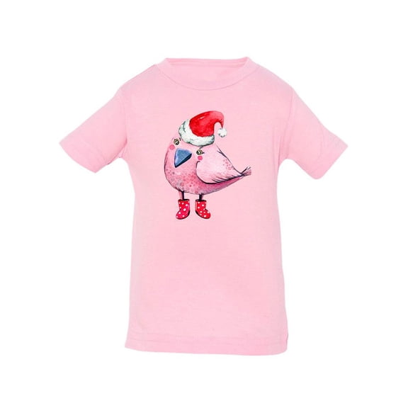 Bird With Santa Hat T-Shirt Infant -Image by Shutterstock,  18 Months