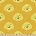 thumbnail image 1 of Autumn Upholstery Fabric by the Yard, Fall Season Willow Trees Pattern Fall Woodland Beauty Harvest Graphic, Decorative Fabric for DIY and Home Accents, Yellow and Orange by Ambesonne, 1 of 5
