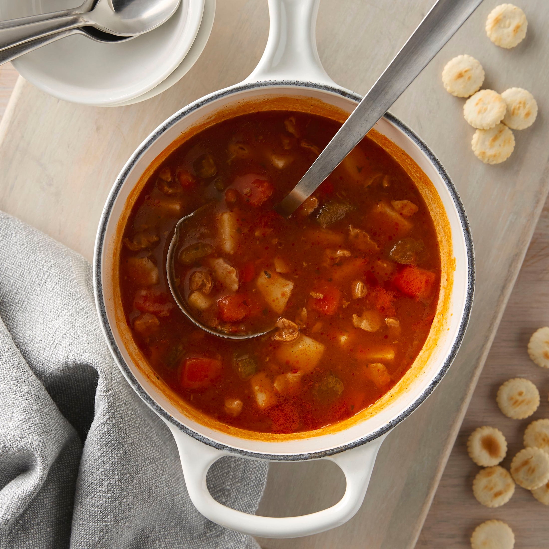 (4 pack) Progresso Traditional, Manhattan Clam Chowder Canned Soup, Gluten Free, 19 oz.