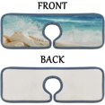 thumbnail image 4 of GZHJMY 3PCS Faucet Absorbent Mat, Beach Conch Sea Washable Sink Splash Guard Drip Catcher, Kitchen Bath Countertop Microfiber Sink Drying Mats for Kitchen, 4 of 7