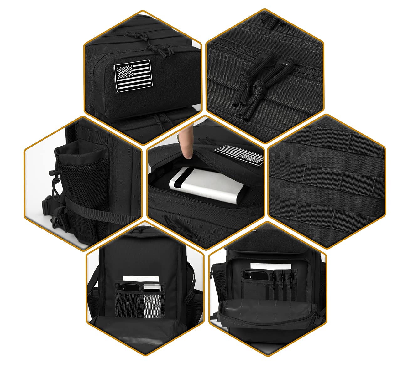 Haadid 45L Tactical backpack & Tactical Toiletry Bag