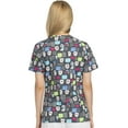 thumbnail image 3 of Dickies EDS Medical Scrubs Top for Women V-Neck Plus Size DK704, 5XL, Have A Laugh, 3 of 7