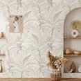 thumbnail image 6 of Beige Tropical Forest Wallpaper, 6 of 8