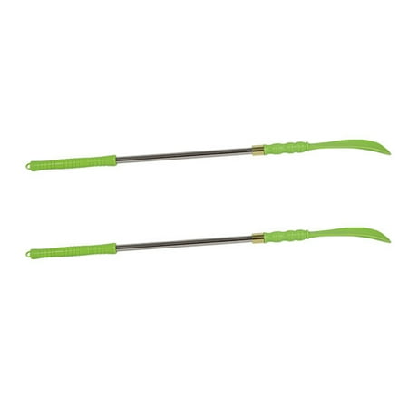 

JINYUANN 2pcs Professional Shoe Horn 47cm Long Stainless Steel Shoe Horn Spoon Shoes Lifter (Green)