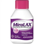 MiraLAX Osmotic Laxative Stool Unflavored Powder Constipation Relief, 8.3 oz
