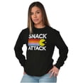 thumbnail image 4 of PACMAN Snack Attack Hungry Hangry Long Sleeve TShirt Men Women Brisco Brands S, 4 of 6