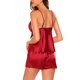 thumbnail image 4 of Gibobby Lenceria mujer sexy Lencería de Mujer de Encaje Sexy Mesh de Dormir Boudoir Outfits Lingerie Plus Size Body Lencería Conjunto De Lencería Sexy(Rojo, XG), 4 of 5