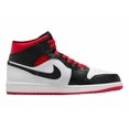 thumbnail image 1 of [DQ8426-106] Jo r-dan Men's A i r-Jor-dan 1 Mid Black Red White Sneakers *NEW*, 1 of 6