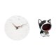 thumbnail image 5 of Reloj de pared decorativo silencioso para el hogar, la cocina, la oficina, , con estatua de gato, adorno para llaves, cuenco para dulces, ce, 5 of 8