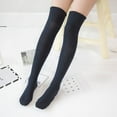 thumbnail image 1 of Chaussettes Mi-Mollet Chaudes de Noël Coupe-Vent à Imprimé, Bas Longs en Coton, Bas de compression Bleus, 1 of 4