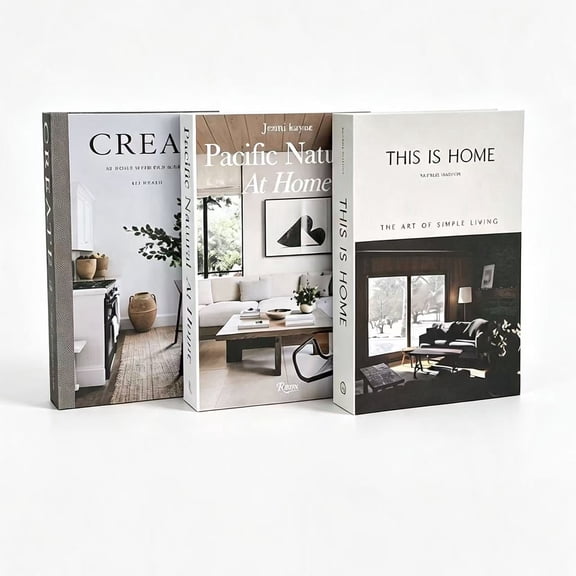 3Pcs Decorative Books, Fake Faux Books Decor for Coffee Table Bookshelf Decoration