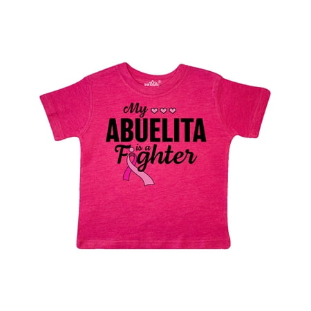 

Inktastic Breast Cancer Awareness My Abuelita is a Fighter Gift Toddler Boy or Toddler Girl T-Shirt