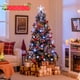 thumbnail image 4 of Costway Árbol de Navidad artificial flocado de 180 cm con 220 puntas de ramas y agujas de pino, 4 of 5