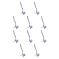 thumbnail image 3 of Cordón Seitruly para teléfono móvil con gancho microfibra ajustable Corto Morado 10Conjunto, 3 of 6