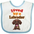 thumbnail image 3 of Inktastic Labrador Chocolate Lab Boys or Girls Baby Bib, 3 of 4