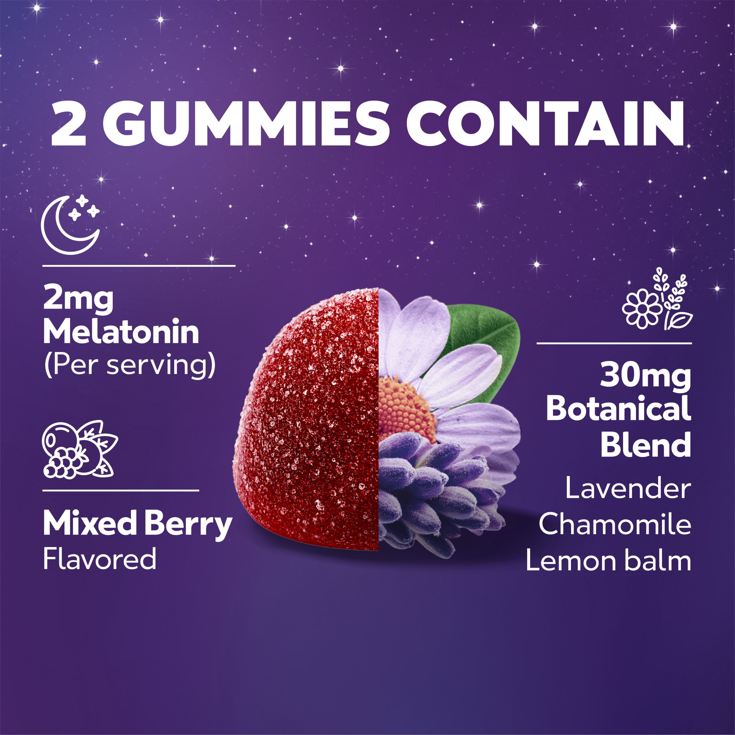 ZzzQuil PURE Zzzs Melatonin Sleep Aid Gummies, Melatonin 1mg, 72 Count