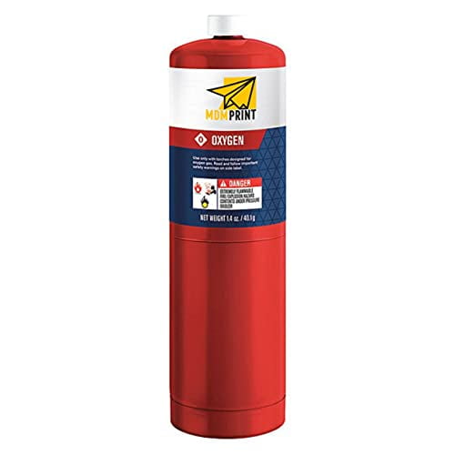 Fuel Cylinder, Oxygen, 1.4 oz, CGA 601 LH