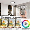 thumbnail image 3 of Lámparas para Recámara 15cm 6500K 12W Paquete de 2, Lámpara de Techo LED para Baño, Redonda Plafon Modernas para Cocina/Pasillo/Armario/Baño/Sala (Negro), 3 of 8