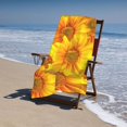 thumbnail image 3 of 3D Sunflowers Bath Towel, Highly Absorbent towels for bathroom Quick Drying Microfiber Bath Towels for Body, Soft Shower Towels for Sport, Yoga, SPA, Gym 27x55in, 3 of 5