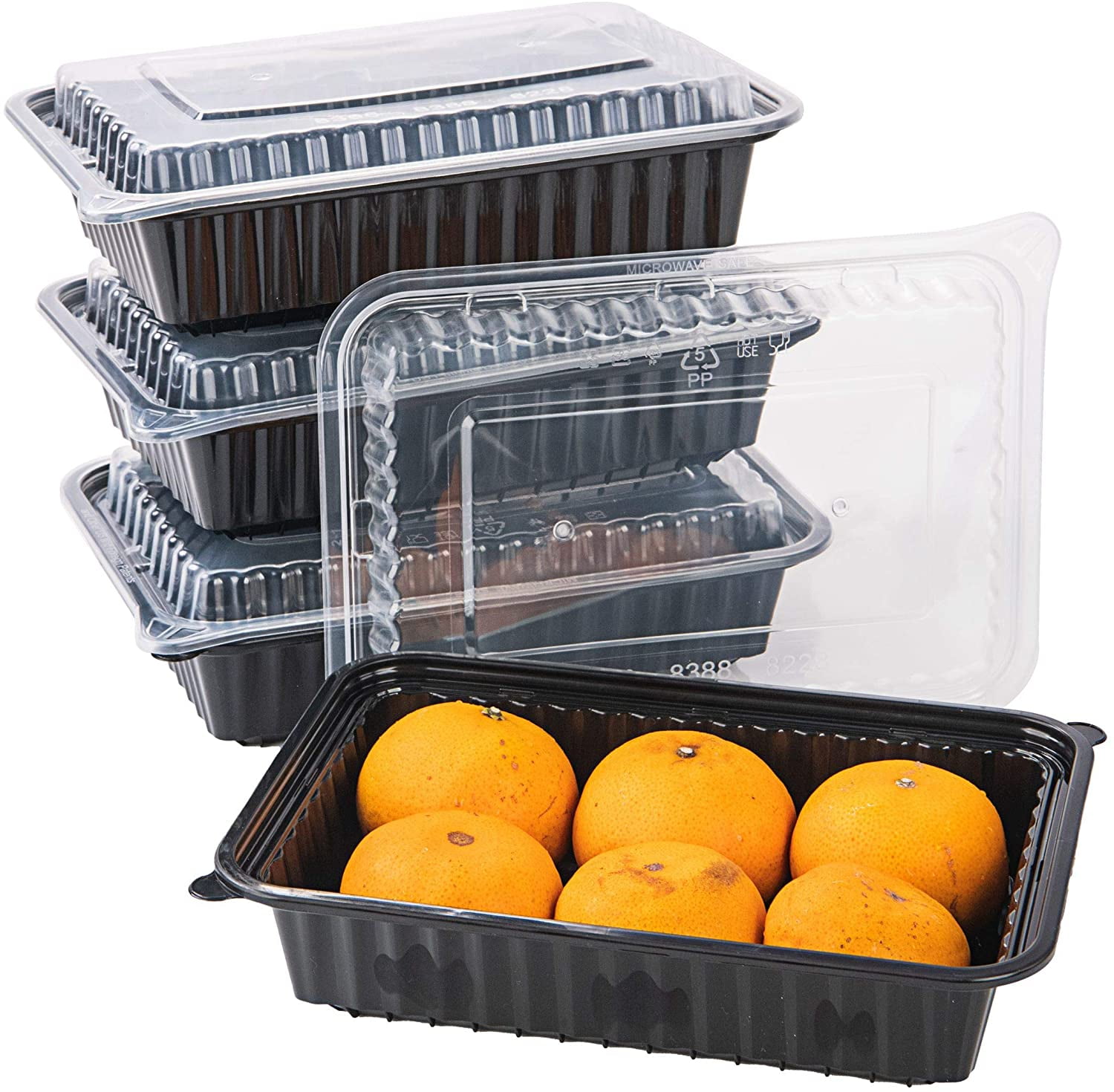 CTC-SRIB08] 1 Compartment Rectangular Meal Prep Container with Lid - – CTC  Packaging
