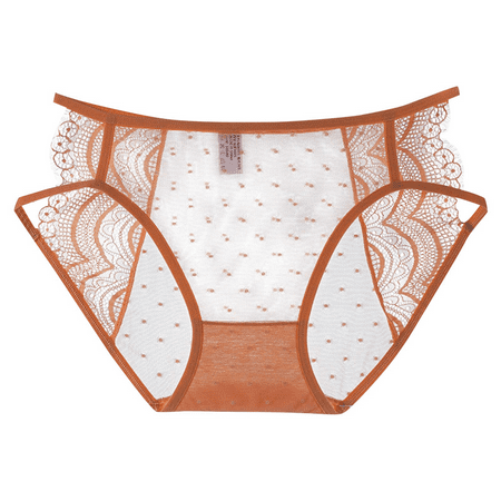 Fulorrnie Underwear for Women Comfort Cheeky High Waisted Seamless Panty Thong Waistband Banded Waist Stretchable Panties  Coffee  L