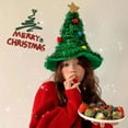 thumbnail image 6 of Christmas Tree Hat under $5! Yannianjz Christmas Tree Hat, Festive Holiday Headwear for Parties, Knit Santa Hat with Christmas Decor, Fun Xmas Party Prop for AdultsKids, Christmas Costume Accessory, 6 of 6