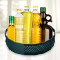 thumbnail image 5 of Xingzhi Anti-Skid Turntable Spice Rack Bathroom Storage Organizer Container Tray Green L 1Set, 5 of 5