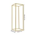 thumbnail image 4 of Loyalheartdy 2Pcs Wedding Flower Racks Floor Standing Metal Column Stand Gold Display Holder for Party Dinner Centerpiece (11x11x31.5 Inch), 4 of 12