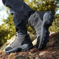 thumbnail image 6 of Mens Hiking Boots Outdoor Hiking Trekking Work Climbing Shoes Slip Resistant Lightweight Camping Work Shoes Gray 8.5 US, 6 of 7