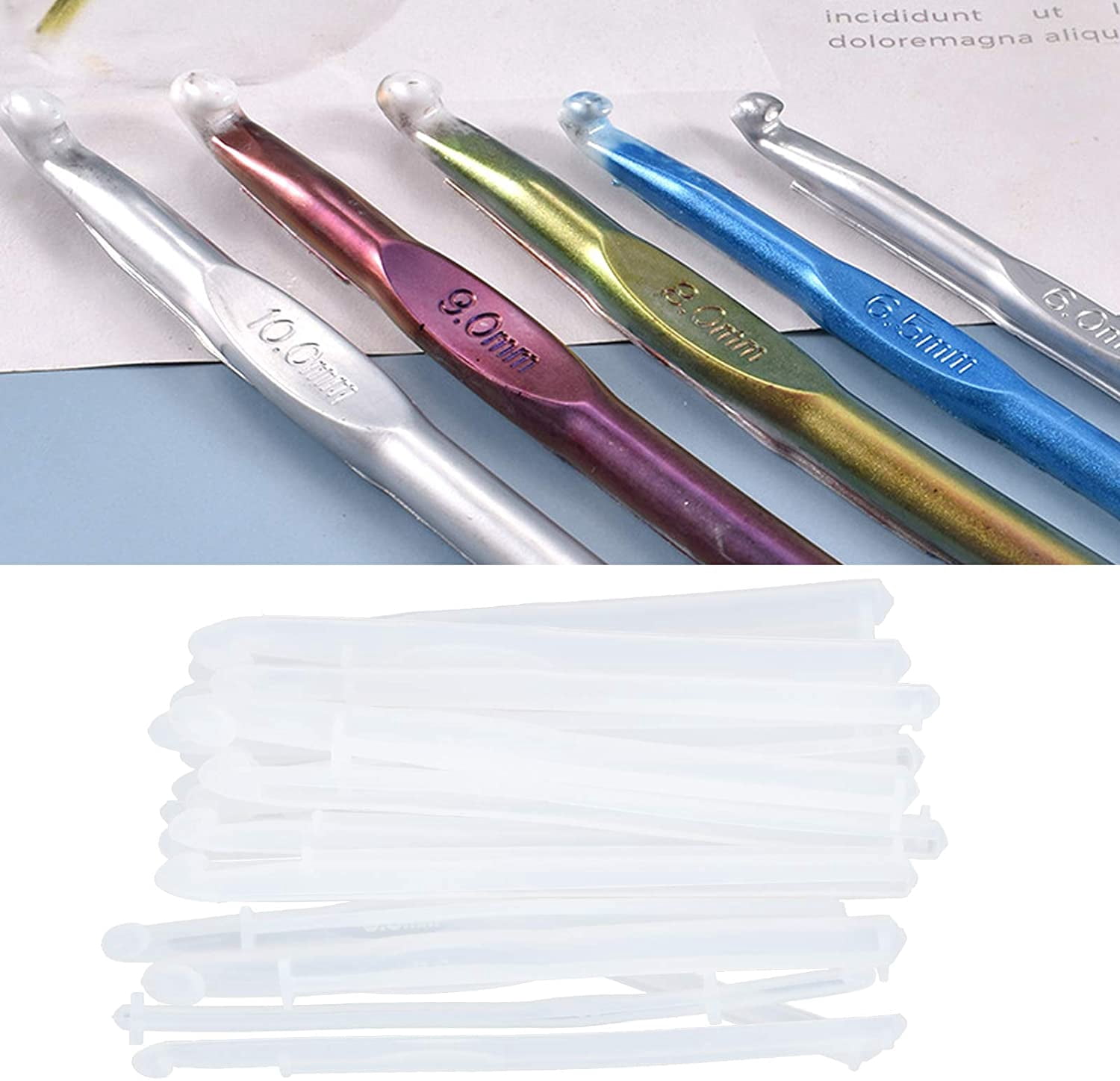 ABCISI Crochet Hooks, 20Pcs Resin Silicone Crochet Hook Set to create 3-10mm Crochet, DIY Crochet Knitting Sweaters Tools, Ideal for Yarn Crafts DIY Enthusiasts