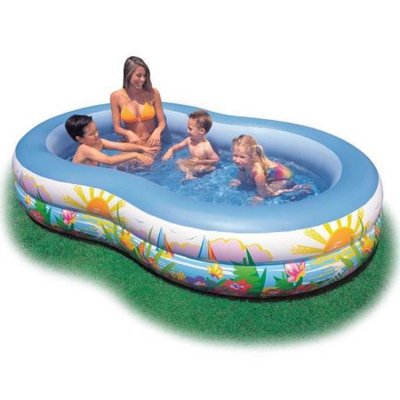 INTEX Swim Center Inflatable Paradise Kids Swimming Pool (Open Box) (2 Pack)