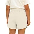 thumbnail image 6 of ATOGUTA Shorts for Girls Size 0-14 Kids Fashion Elastic High Waist Workout Running Shorts with Pockets Beige, 6 of 7