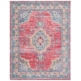 thumbnail image 2 of SAFAVIEH Madison Dixie Oriental Area Rug, Orange/Light Blue, 8' x 10', 2 of 9