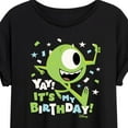 thumbnail image 3 of Disney Monsters Inc - Mike Yay It's My Birthday - Women's Oversized T-Shirt, 3 of 5