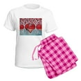 thumbnail image 5 of CafePress - Boston Terrier Love Heart Trees Pajamas - Women's Short Sleeve Print T-Shirt and Pants Light Cotton Pajama Set, 5 of 7