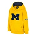 thumbnail image 2 of Toddler Colosseum  Maize Michigan Wolverines Big Logo Volume Fleece Pullover Hoodie, 2 of 3