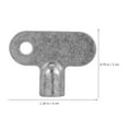 thumbnail image 4 of OULII 2 Pcs Clé de Radiateur en Alliage de Zinc Carrée pour Réparation et Entretien de Plomberie, 4 of 8