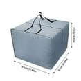 thumbnail image 3 of Outdoor Cushion Storage Bag Patio Furniture Cover With Zipper Handles Large Square Protective For Seat Pillow Christmas Tree, 3 of 9