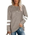 thumbnail image 1 of Sudaderas para Mujer Cuello Redondo Casual Manga Larga Camisas Túnica Tops, 1 of 2